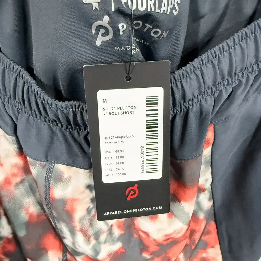 Peloton x Fourlaps 7” Bolt Shorts M
